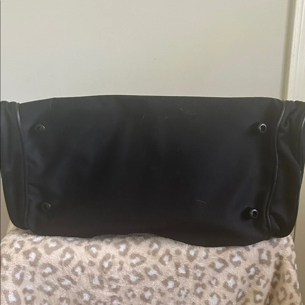 Sleek Black Travel Duffel Bag